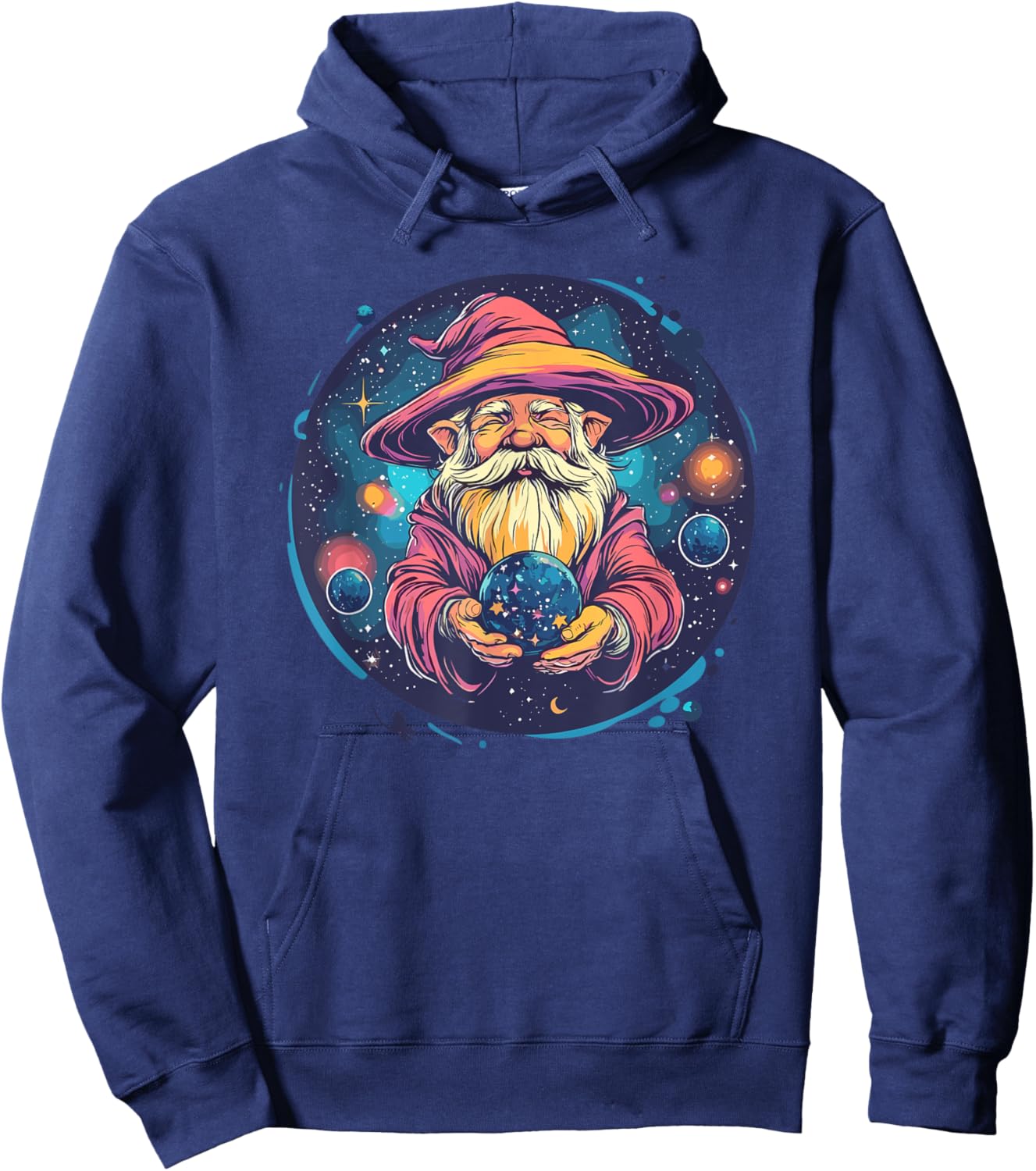 Mystical Cosmic Wizard Galaxy Magic Hoodie - Hoodie | Navy