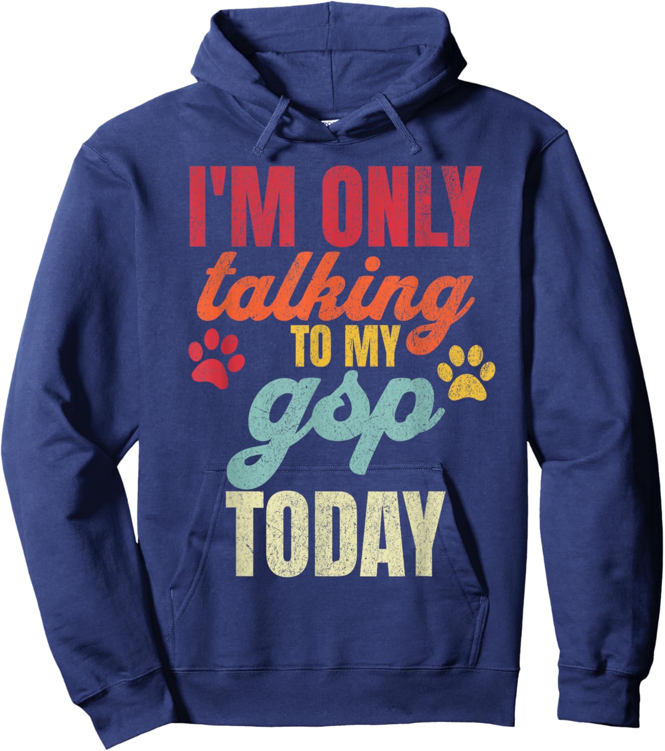 Funny German Shorthaired Pointer Dad GSP Dog Lover Owner Hoodie - Hoodie | Navy