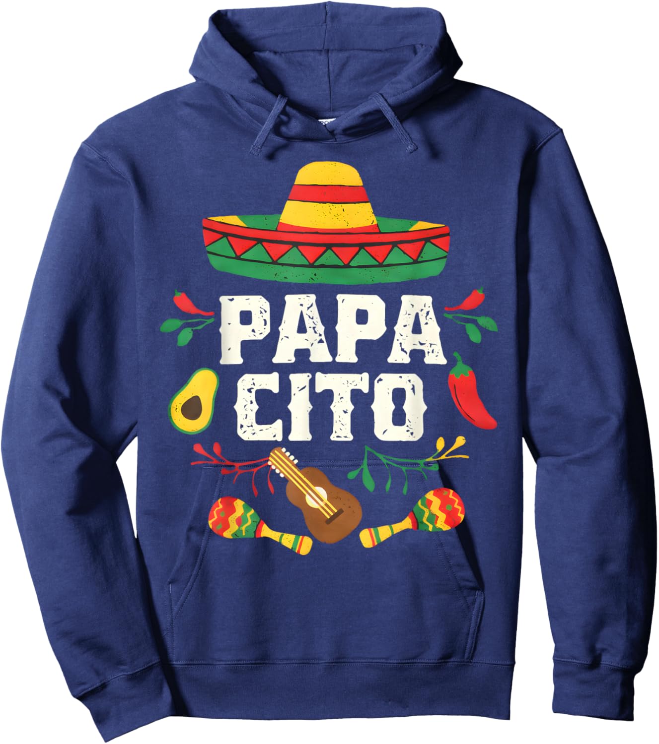 Papacito Family Cinco De Mayo Matchin Couple Mexican Dad Men Hoodie - Hoodie | Navy