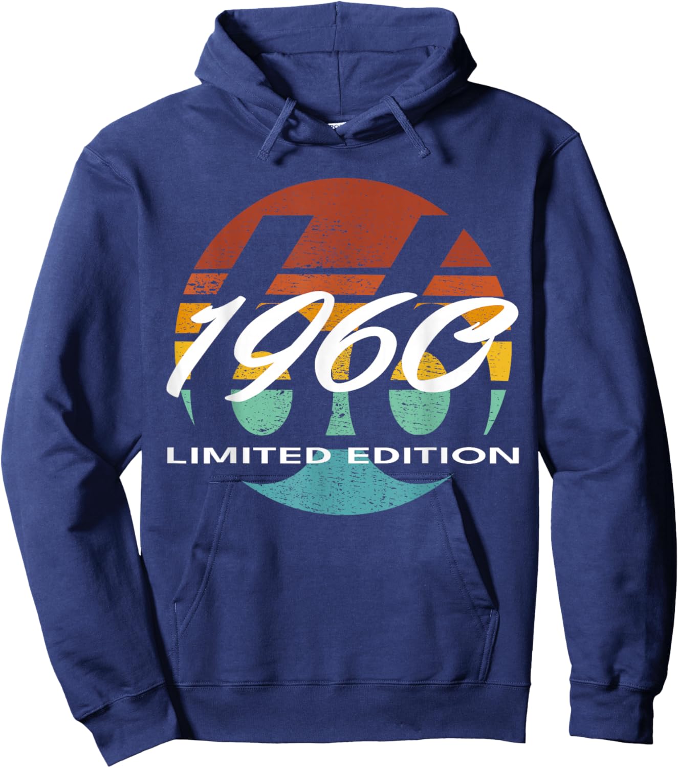 66th Birthday Man Woman 66 Years 1960 Funny Gift Hoodie - Hoodie | Navy