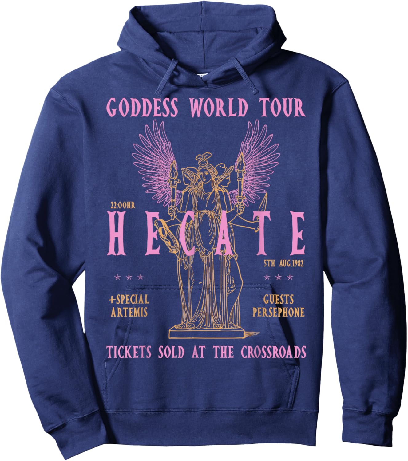 Goddess World Tour Hecate Fans Mythical Vibe Festival Hoodie - Hoodie | Navy