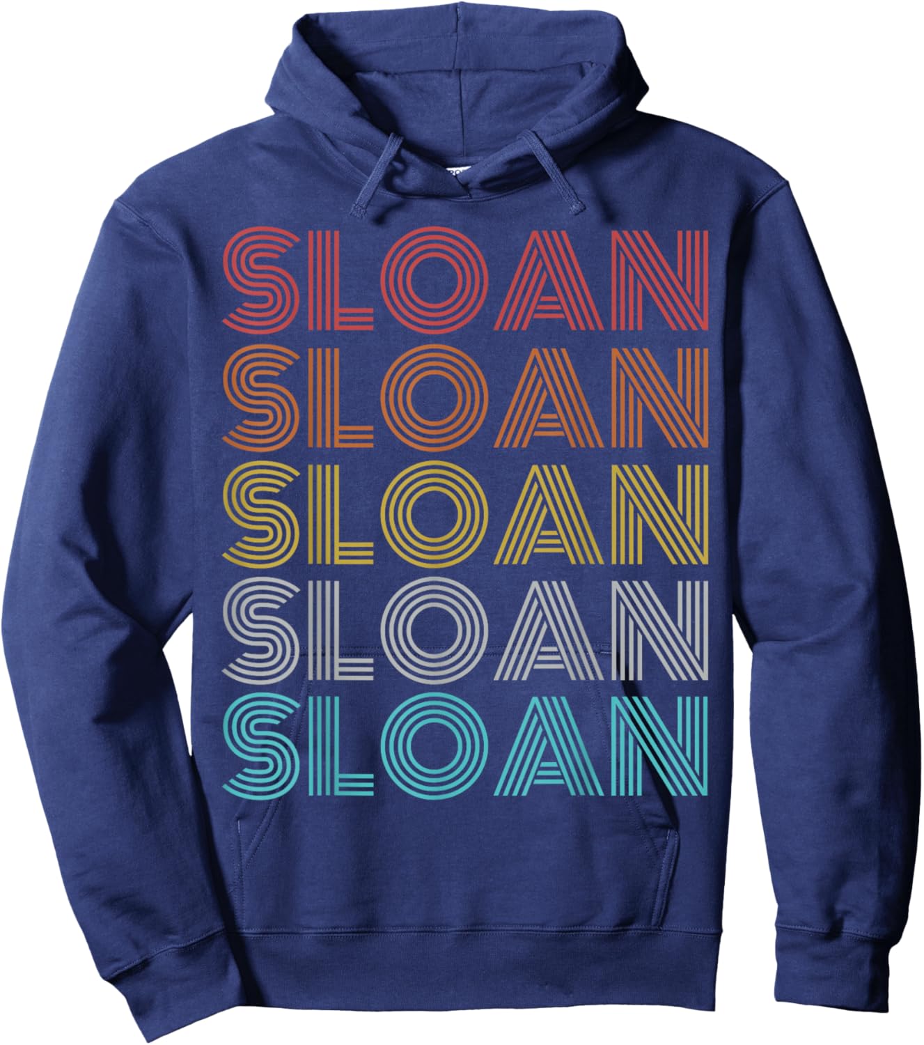 Retro Vintage Sloan Hoodie - Hoodie | Navy