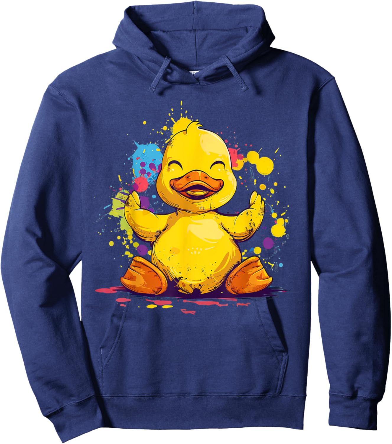 Rubber Duck Rubber Duckie Watercolor Rubber Duckling Hoodie - Hoodie | Navy
