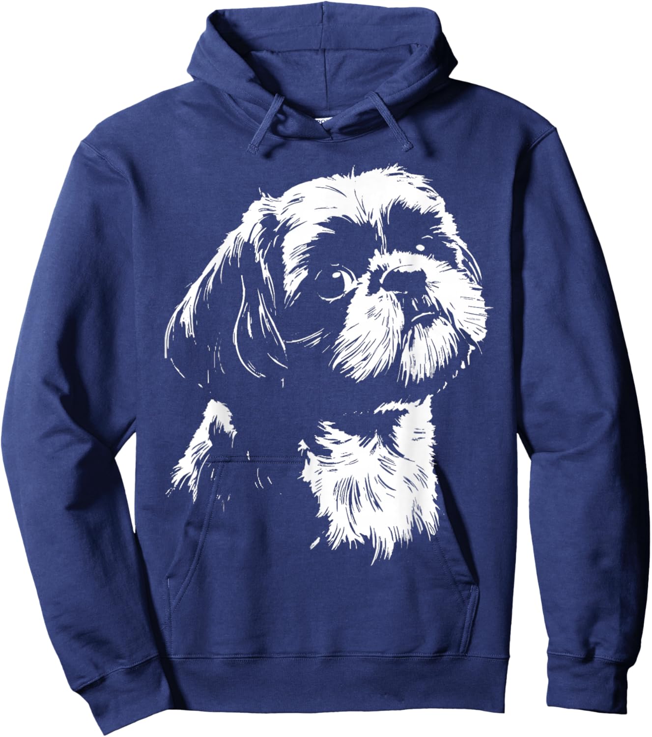 Cute Shih Tzu Lover Cute Dog Lover Dog Mom Dog Dad Hoodie - Hoodie | Navy