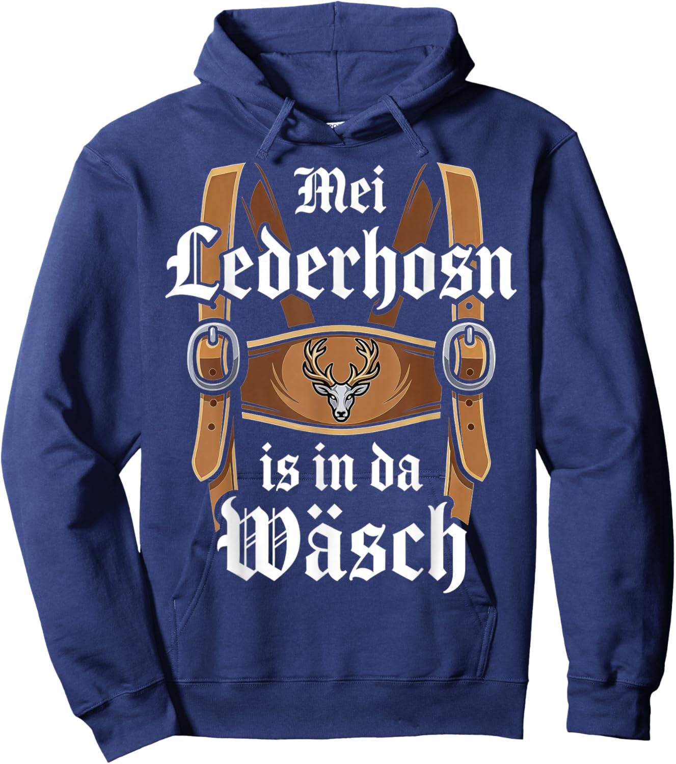 Trachtenshirt Herren Passend für Oktoberfest Herren Trachten Hoodie - Hoodie | Navy
