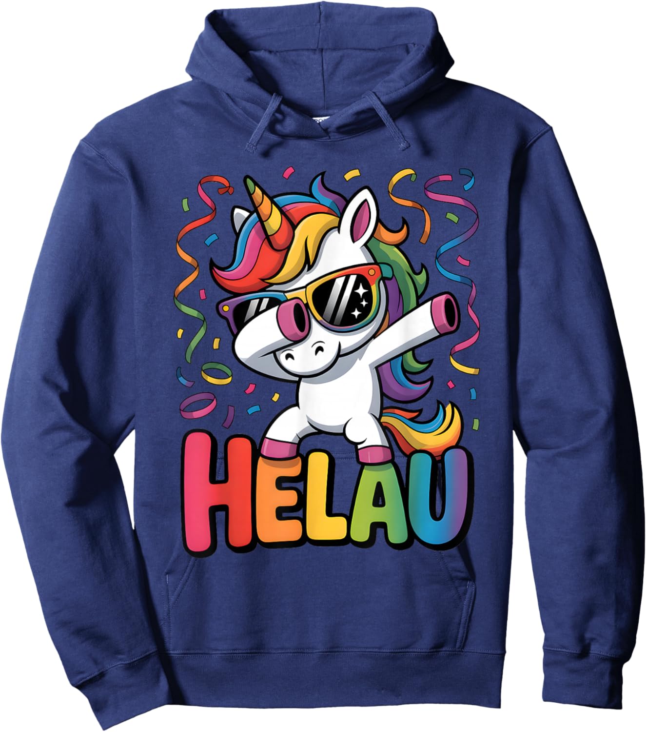Party Unicorn Carnival Costume Carnival Costume Unicorn Helau Hoodie - Hoodie | Navy