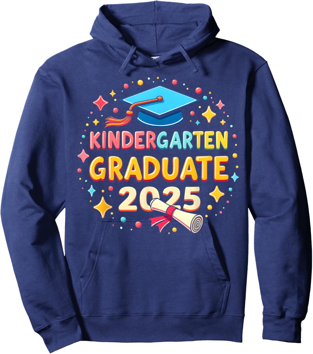 Kindergarten Graduation 2025 Graduate Kids Boys Girls Hoodie - Hoodie | Navy