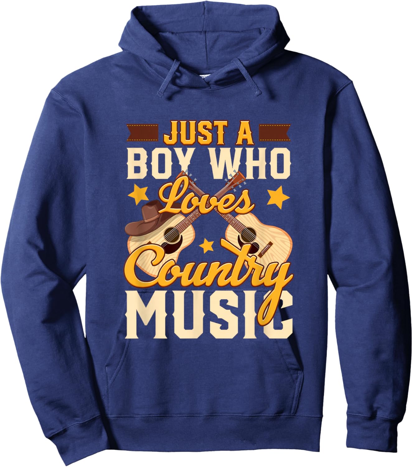 Just A Boy Who Loves Country Music Hoodie - Hoodie | Navy