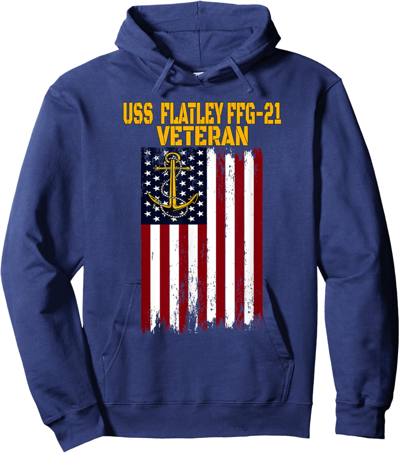 USS Flatley FFG-21 Frigate Veterans Day Father's Day Hoodie - Hoodie | Navy