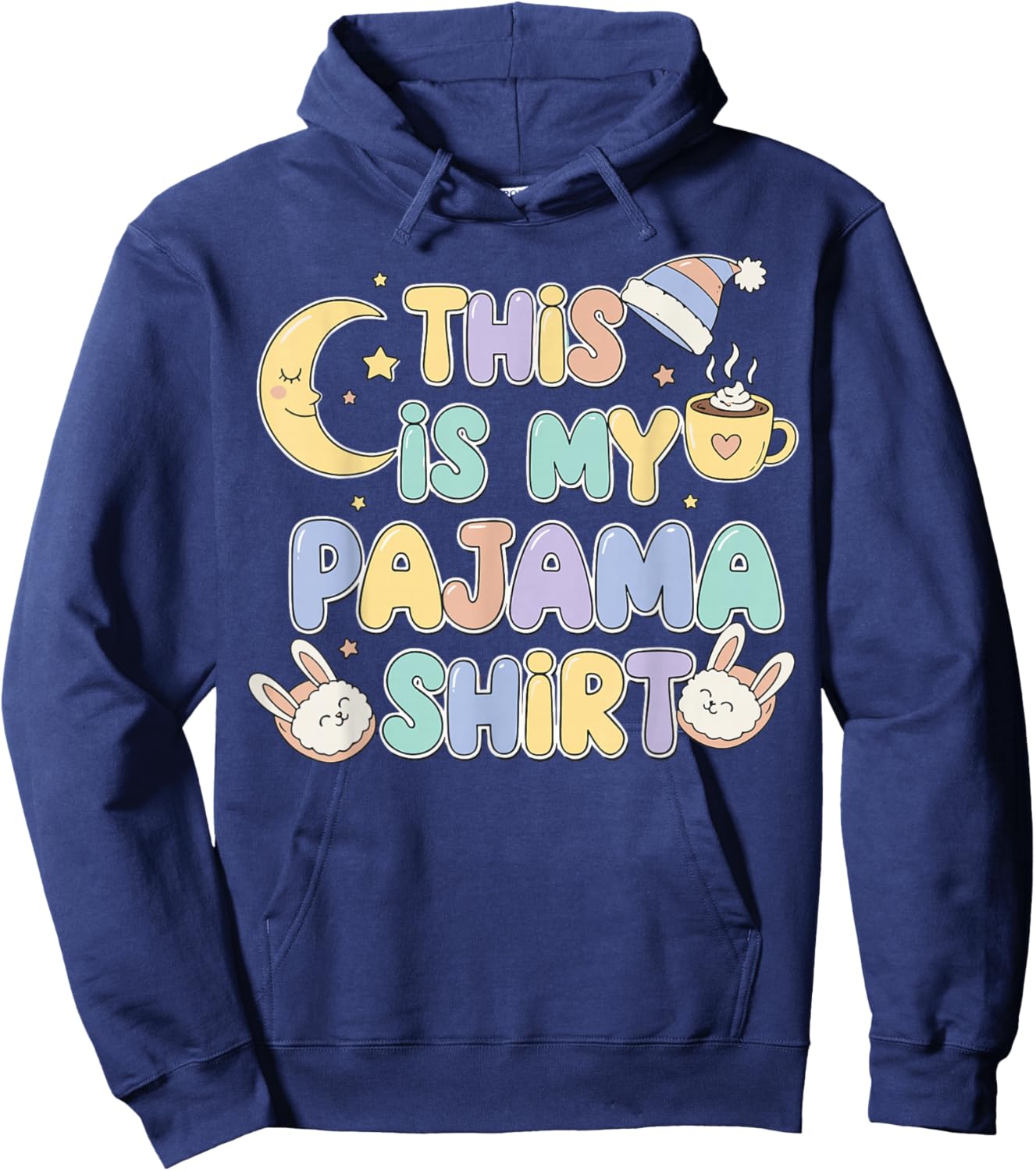This is My Pajama PJ Top Hoodie - Hoodie | Navy