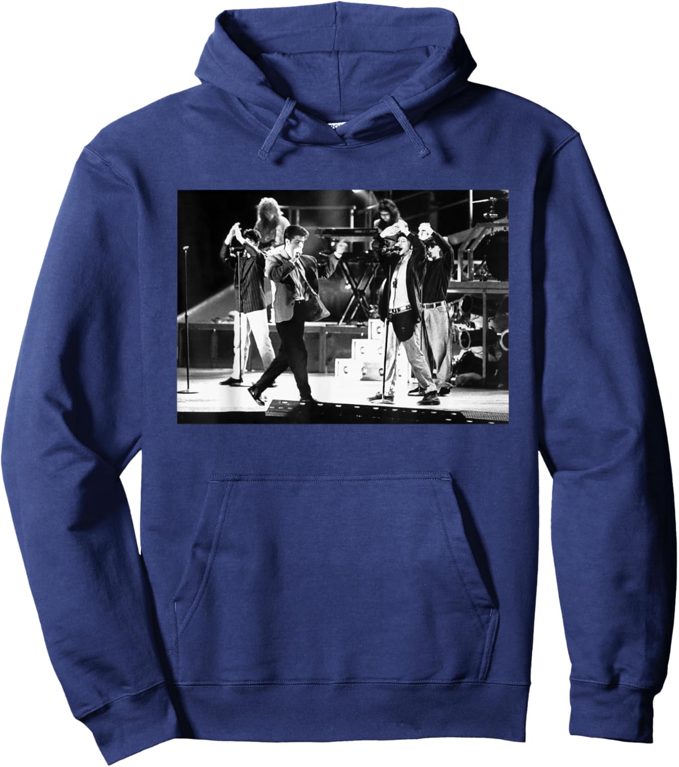 New Kids On The Block No More Games Tour 1991 Hoodie - Hoodie | Navy