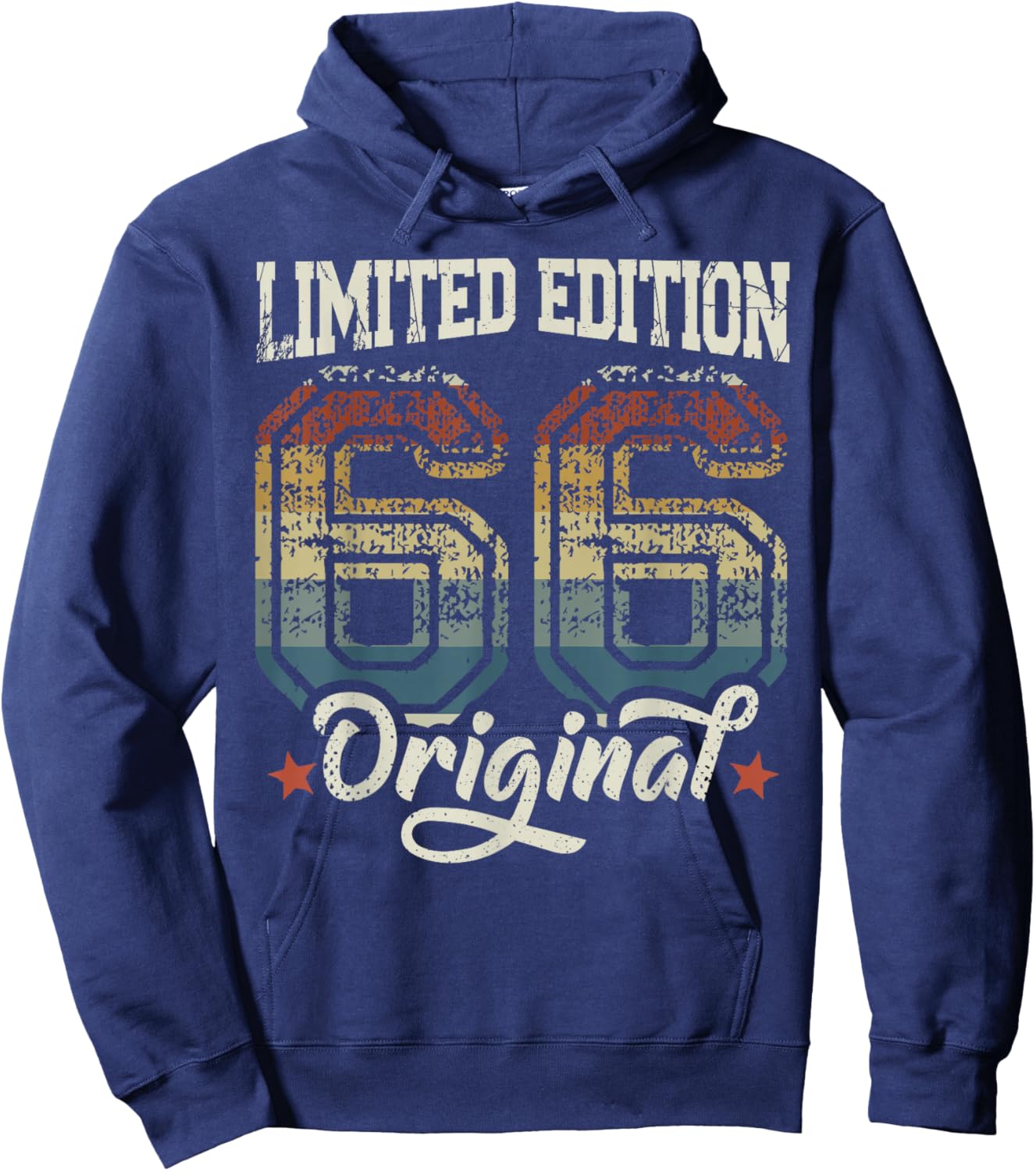 60th Birthday Man Woman 60 Years 1966 Funny Gift Hoodie - Hoodie | Navy