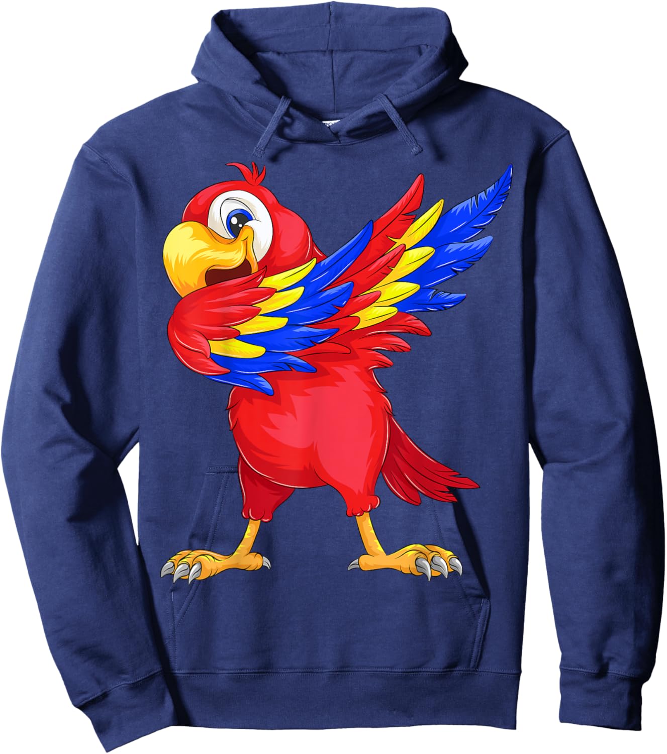 Cool Parrot Art Women Pet Bird Tropical Parrot Lover Hoodie - Hoodie | Navy