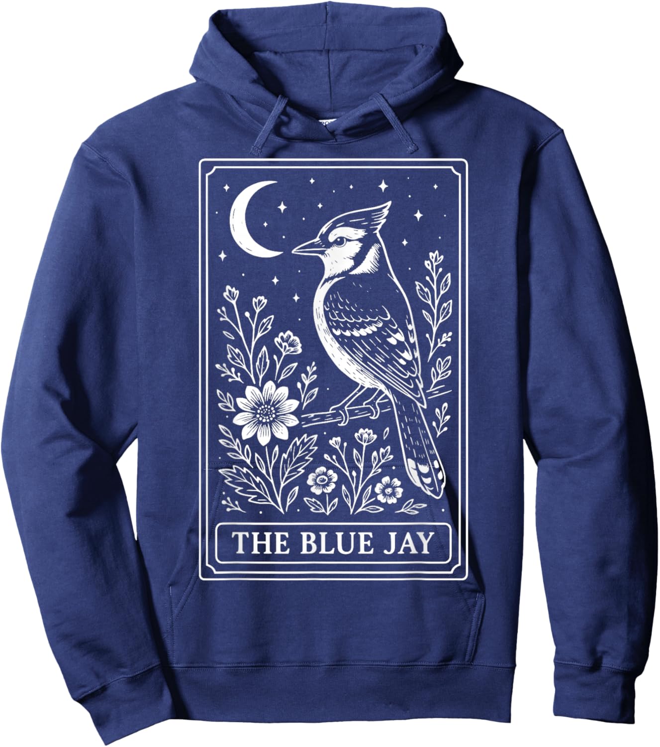 The Blue Jay Tarot Card Hoodie - Hoodie | Navy