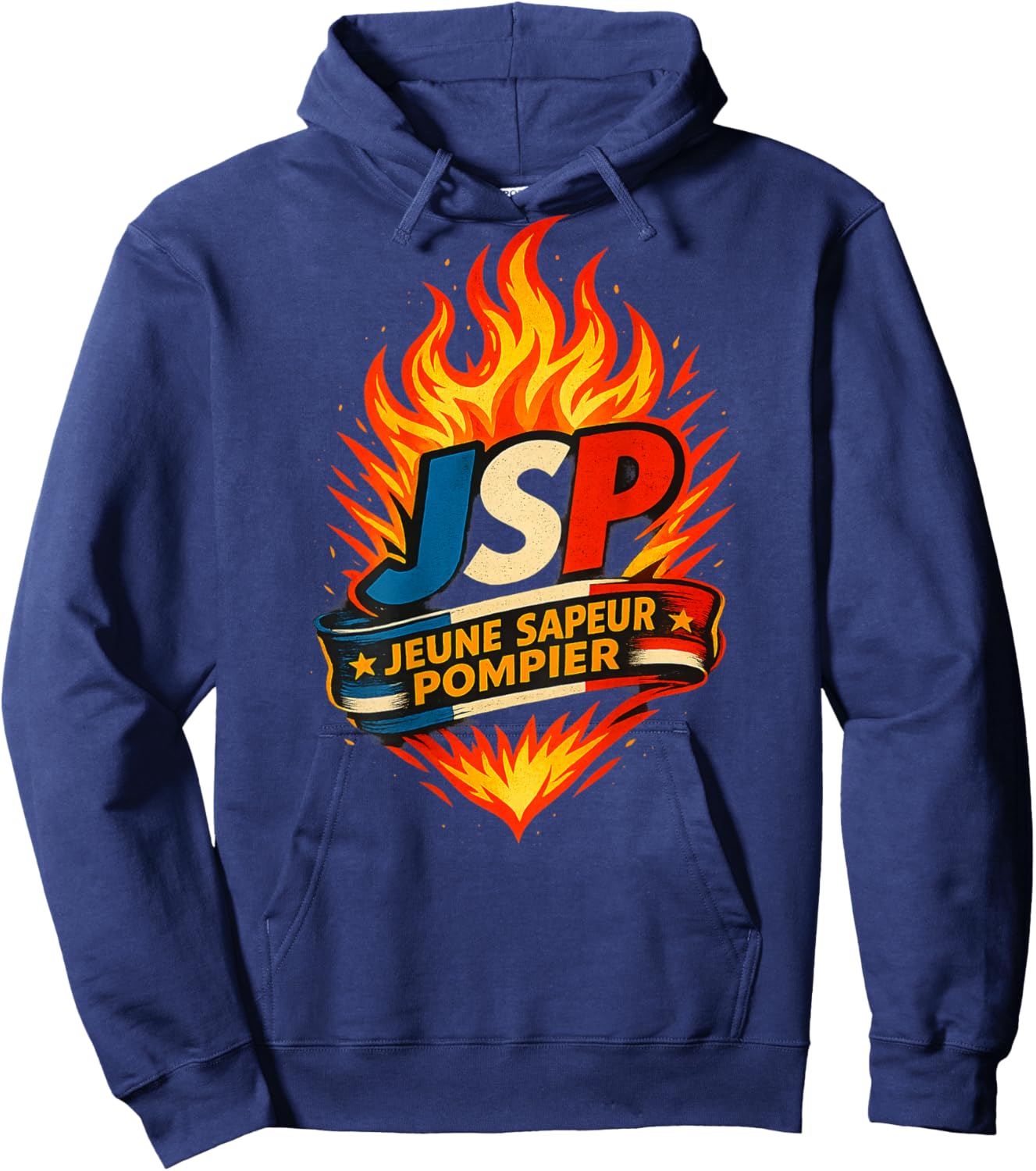 JSP - Young Firefighter Burning Hoodie - Hoodie | Navy
