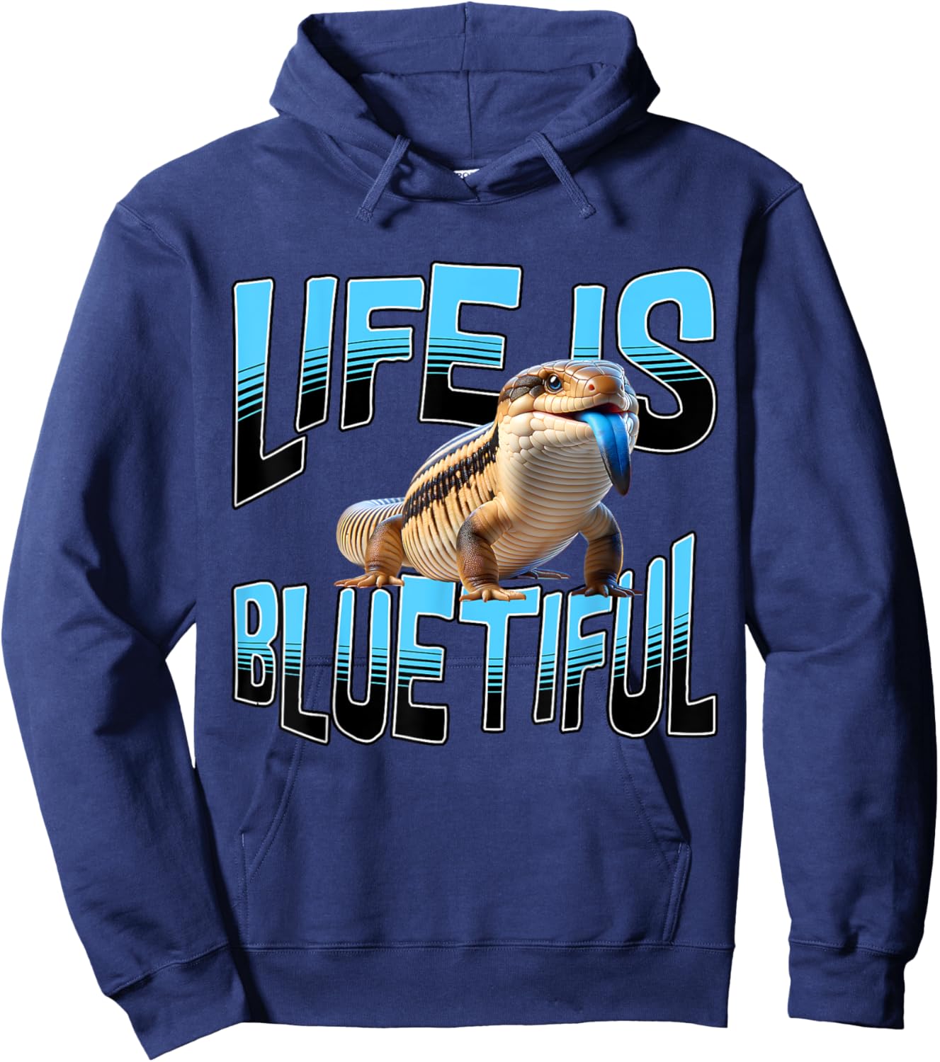 Blue Tongue Skink Owner Hoodie - Hoodie | Navy