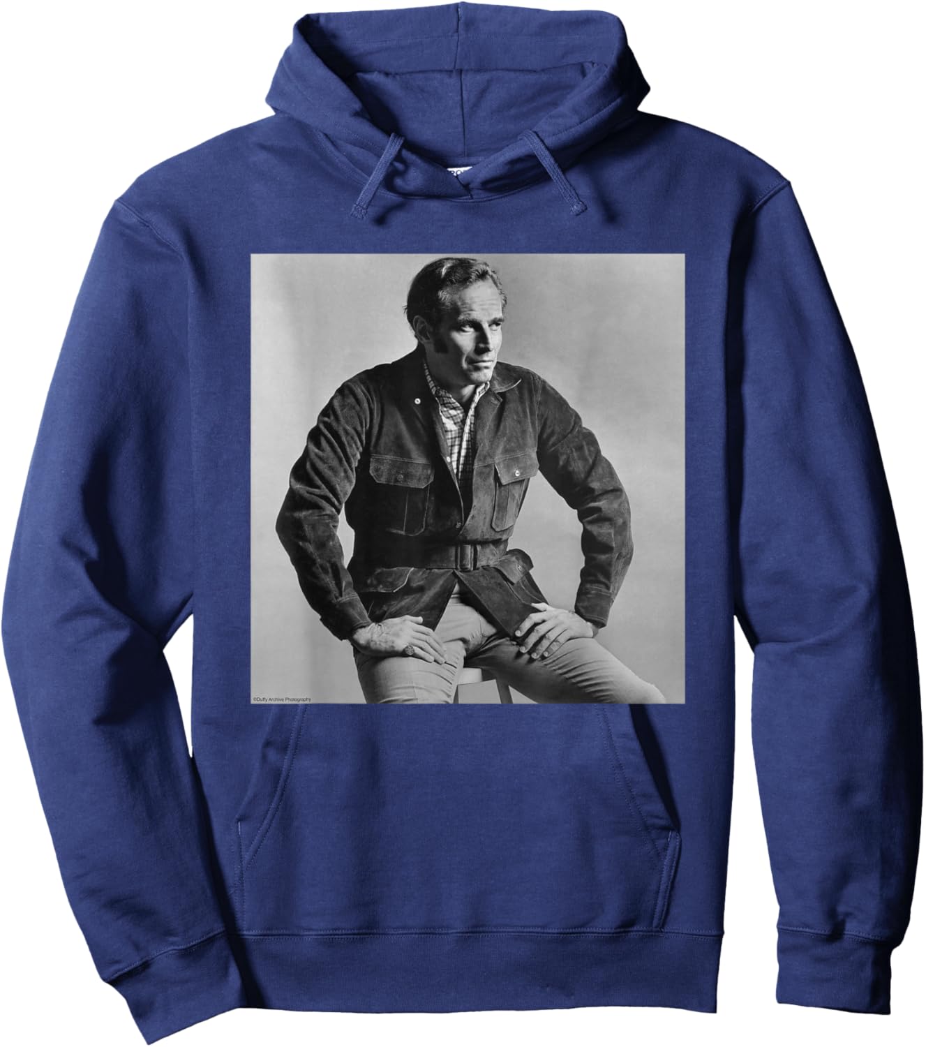 Charlton Heston Ben-Hur Actor Duffy Archive Photography Hoodie - Hoodie | Navy