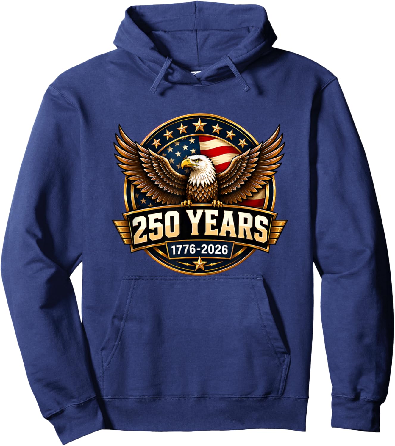 250 Anniversary USA Shirt Patriotic Shirts USA Eagle Hoodie - Hoodie | Navy