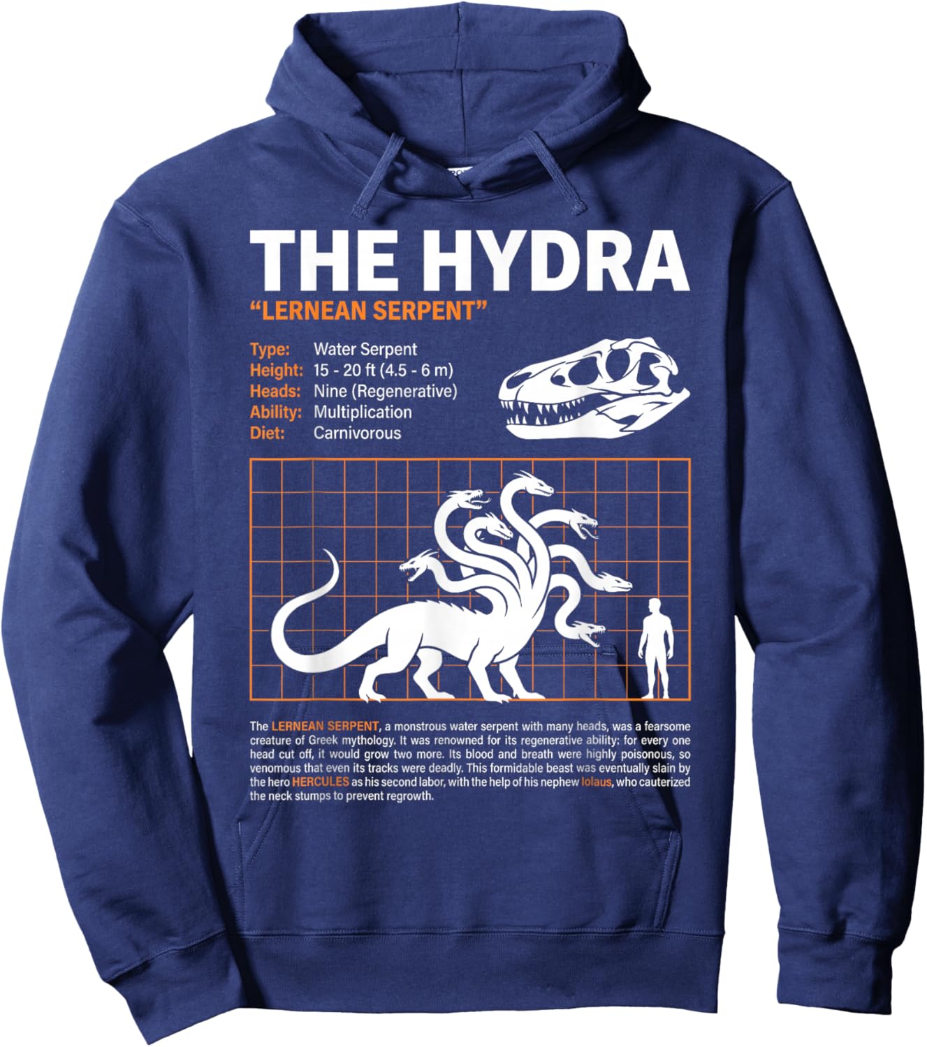 T-Shirt Hoodie - Hoodie | Navy
