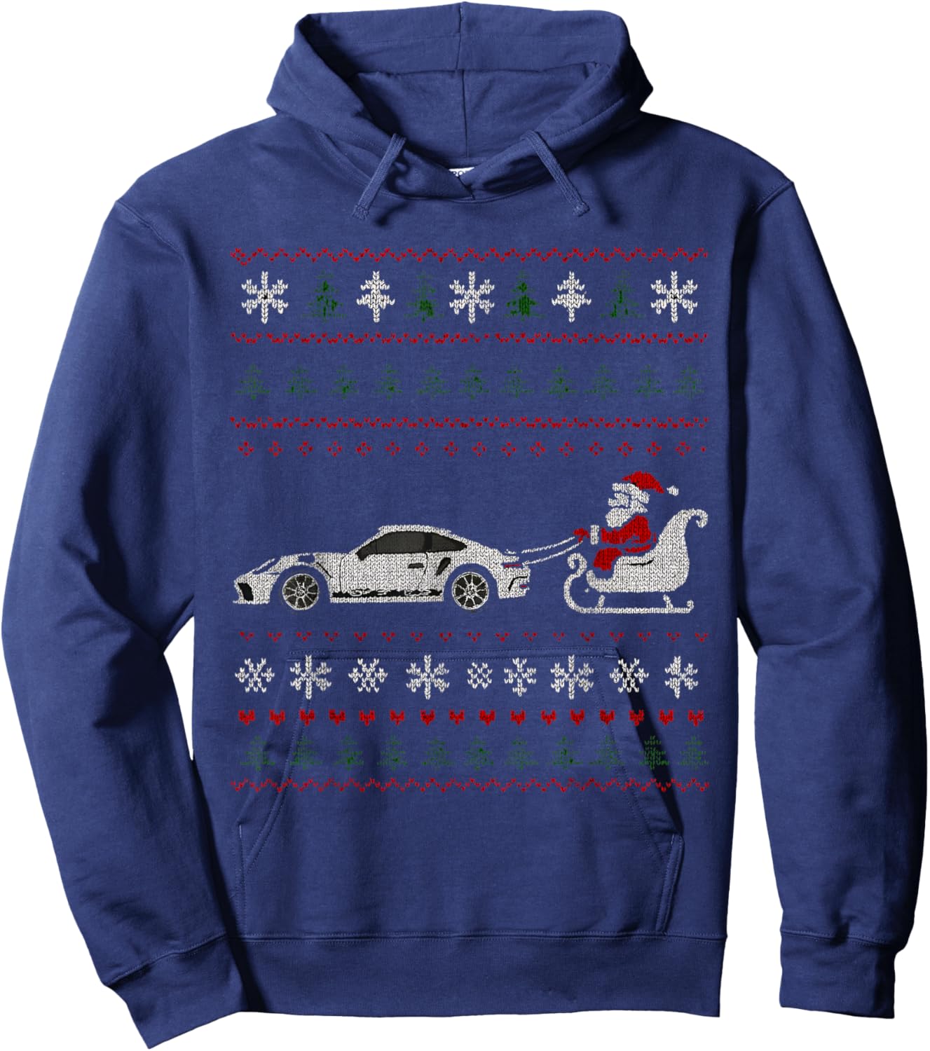 GT3 RS Supercar Car Festive Jumper Style Gift Hoodie - Hoodie | Navy