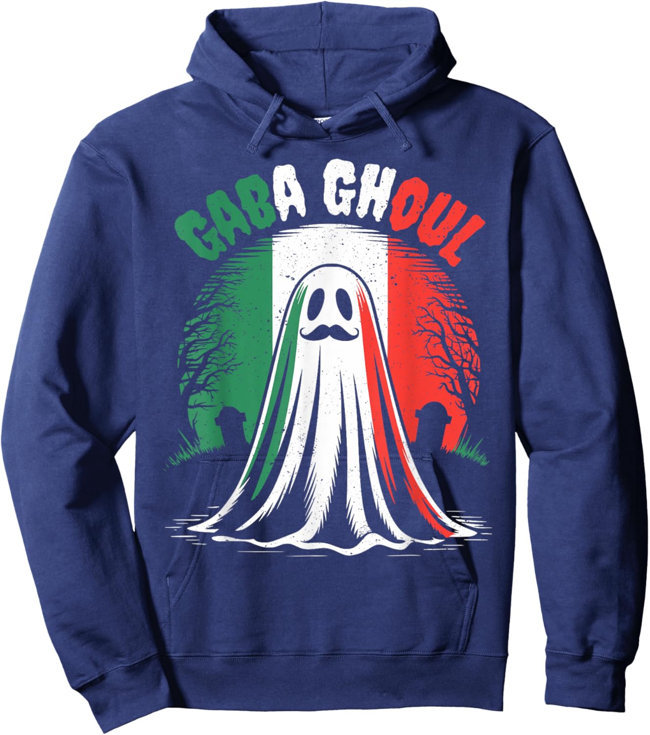 Gaba Ghoul Ghost Italian Halloween Funny Costume Men Women Hoodie - Hoodie | Navy