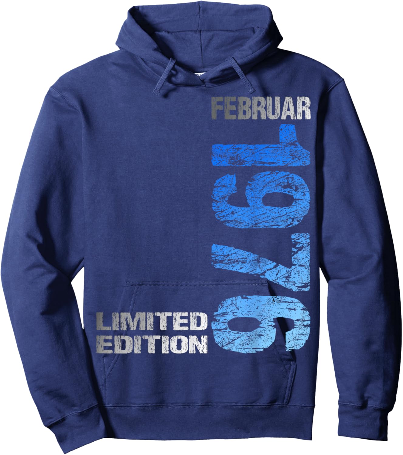 February 1976 Man Woman 50th Birthday Limited Edition Hoodie - Hoodie | Navy