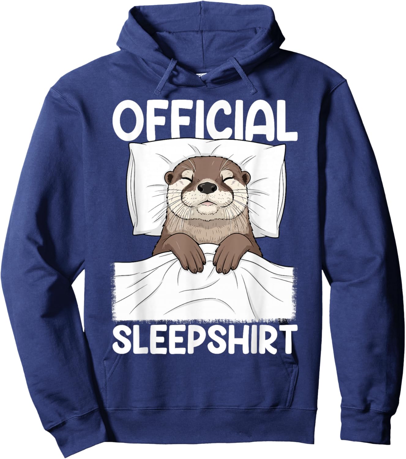 Cute Otter Sleepshirt Men Women Sea Otters Animal Lover Hoodie - Hoodie | Navy