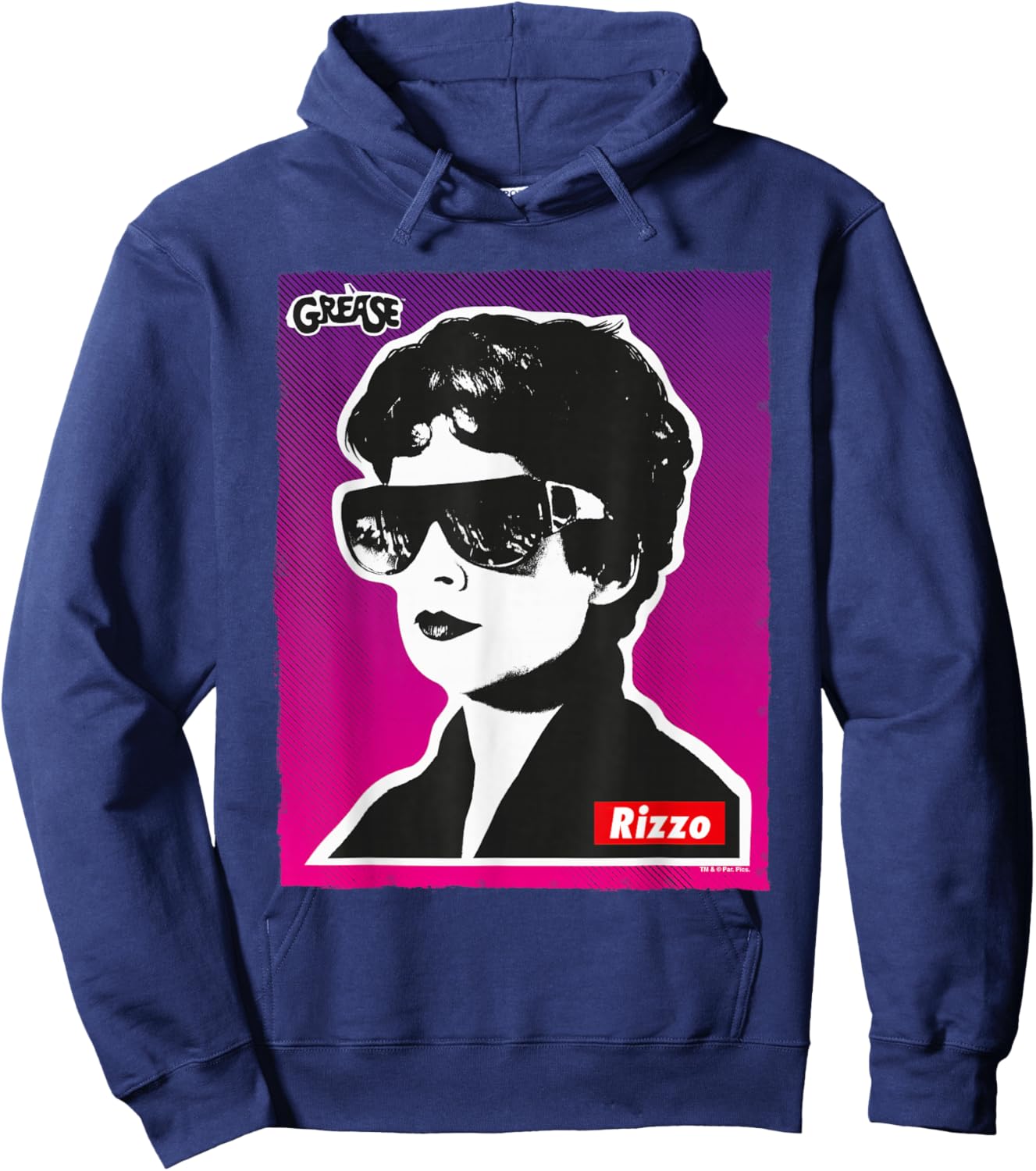 Grease Rizzo Portrait Pink Ladies Hoodie - Hoodie | Navy