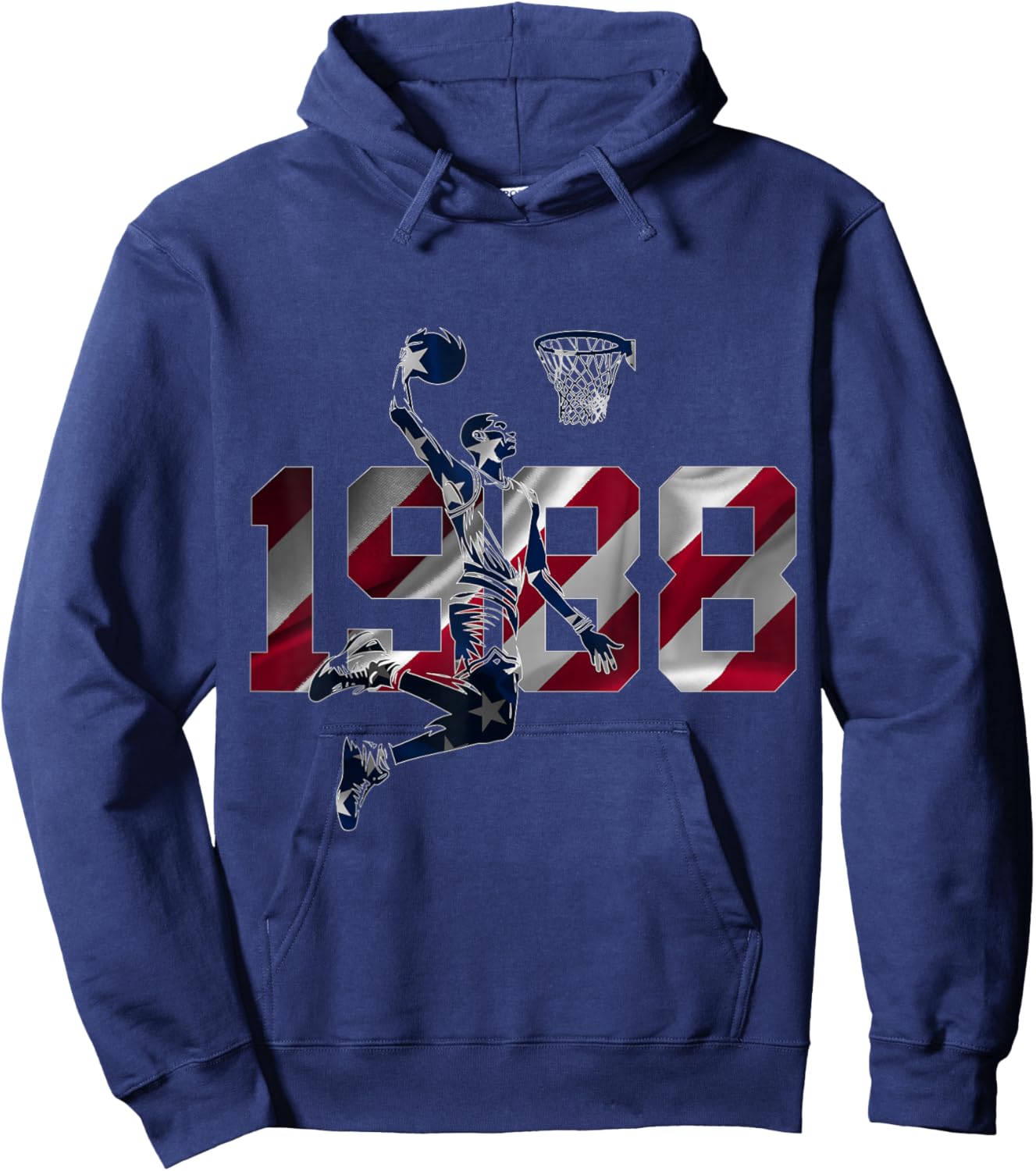 38 Ans 1988 Basketball 38 Ans Hoodie - Hoodie | Navy