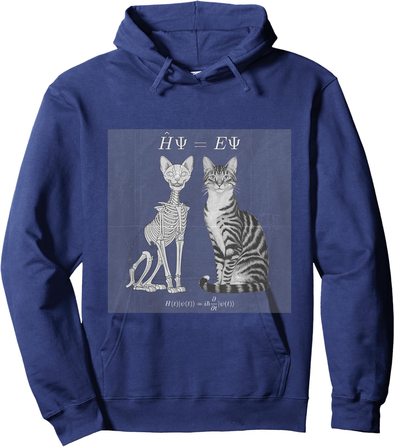 Quantum Superposition Schodinger's Cat Equation Dead Alive Women Hoodie - Hoodie | Navy