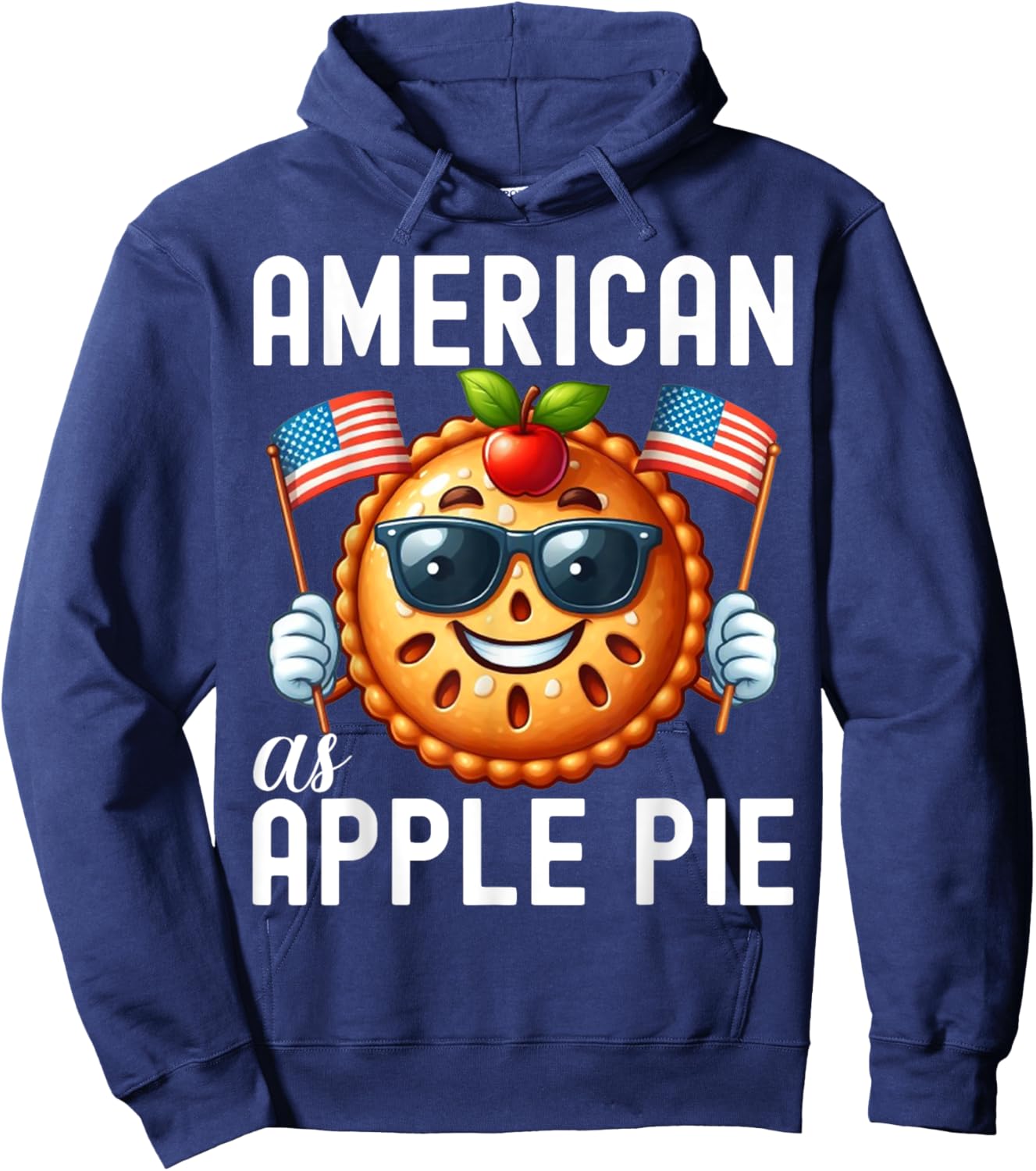 Cute American as Apple Pie shirt Women Kids Hoodie - Hoodie | Navy