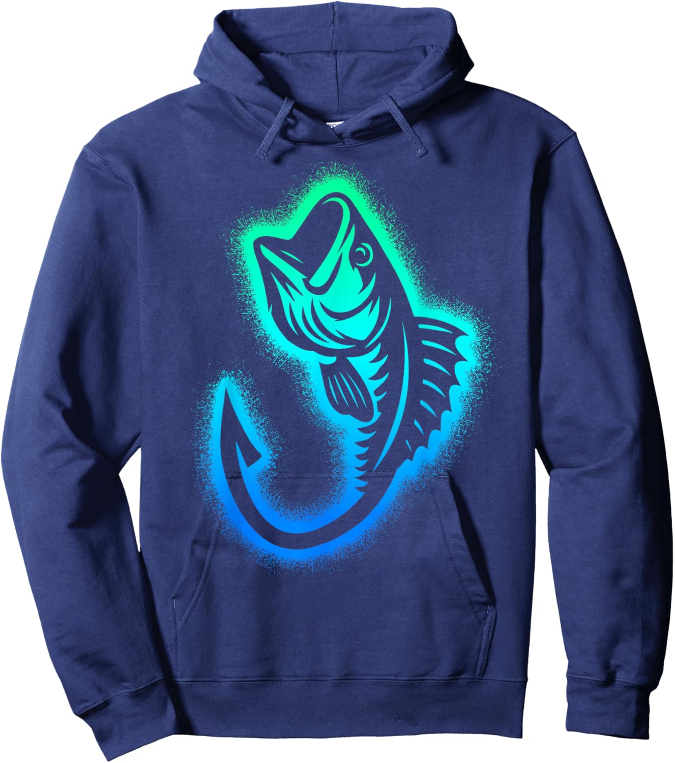 Angeln Fischer Kinder Jungen Herren Angler Hoodie - Hoodie | Navy