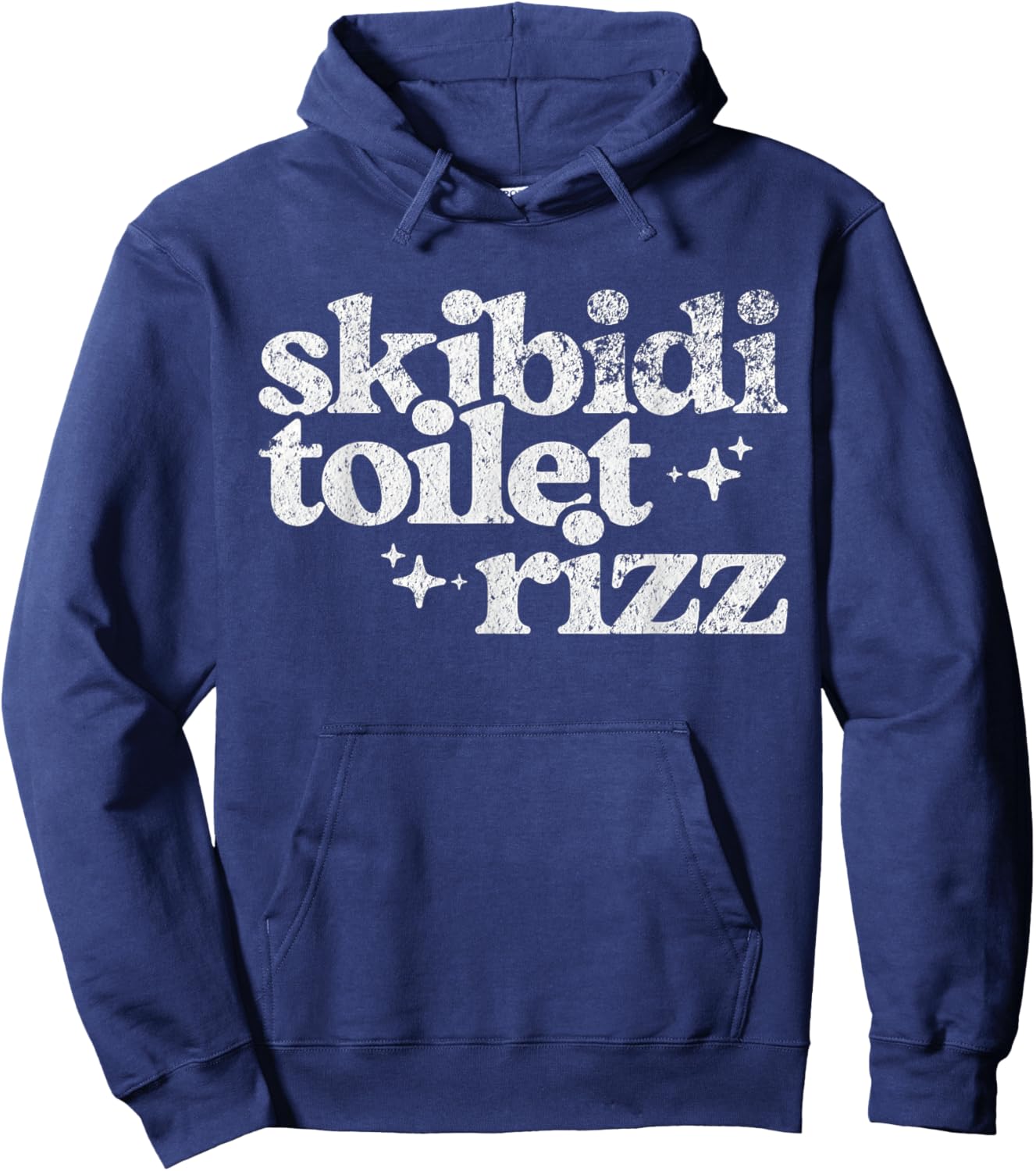 Oxygen Bandit Men's Skibidi Toilet Rizz Meme , Black, Small Hoodie - Hoodie | Navy
