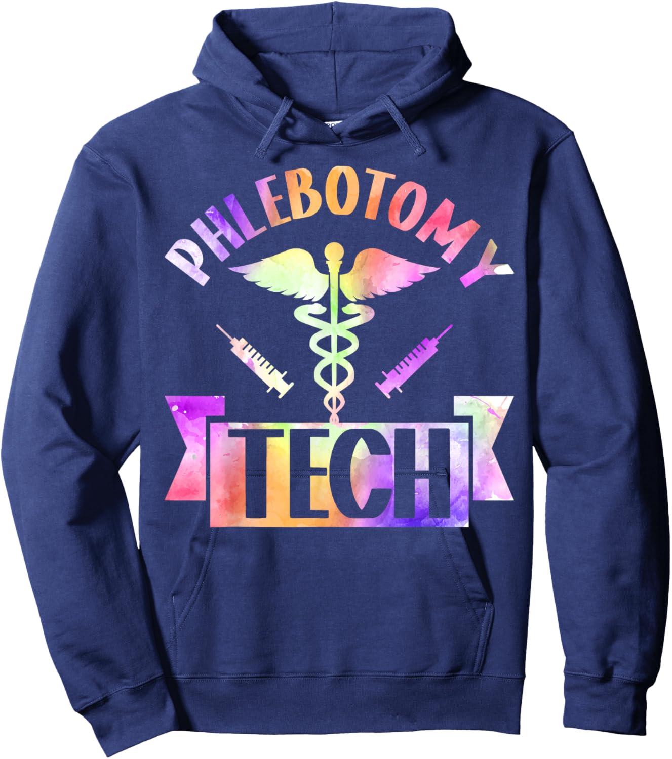 Phlebotomist Tech Technician Phlebotomy Tech Hoodie - Hoodie | Navy