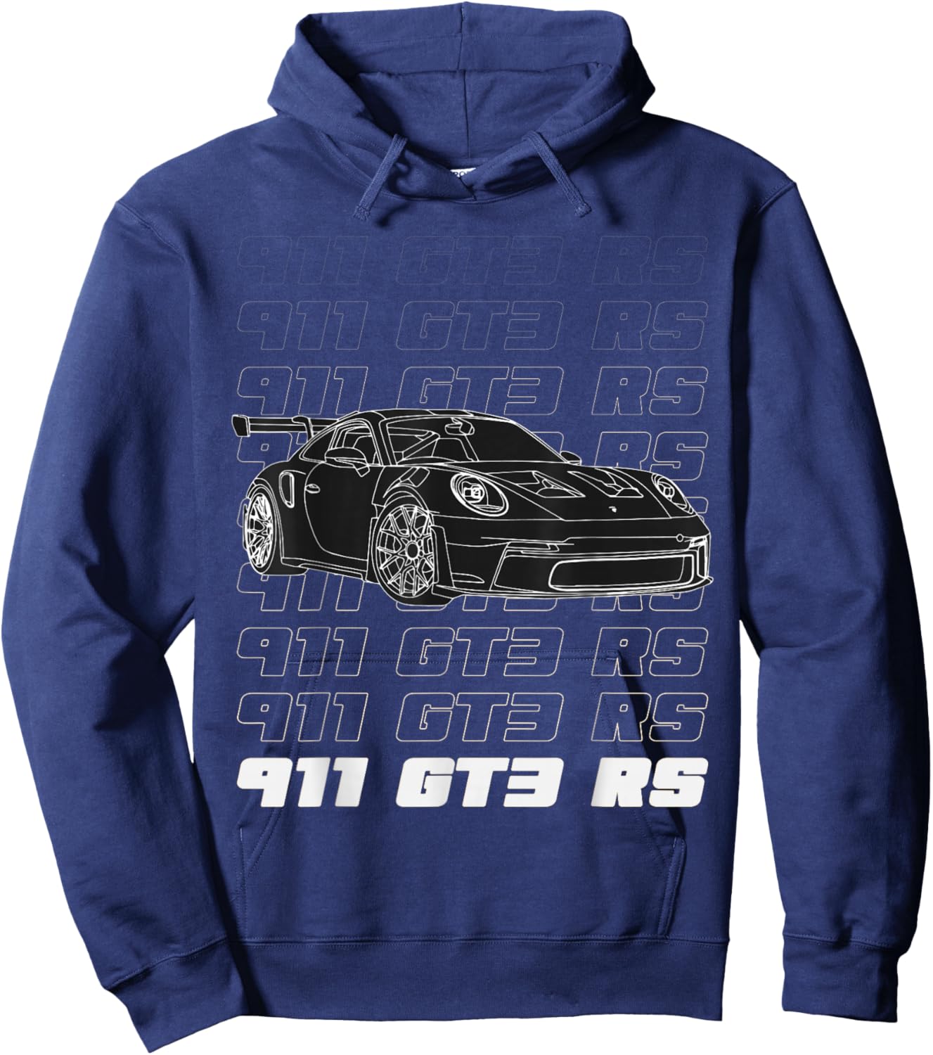 Exclusive 911 GT3 RS Silhouette Meme Coin Motorsport SE Hoodie - Hoodie | Navy