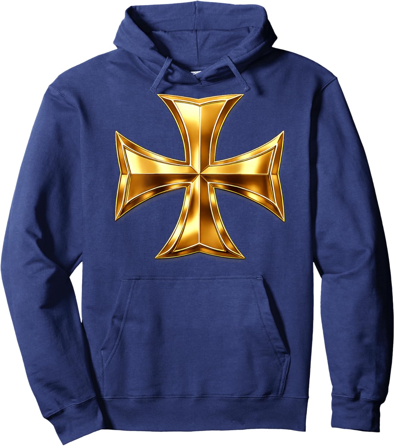 Episches christliches Tempelritterkreuz Hoodie - Hoodie | Navy