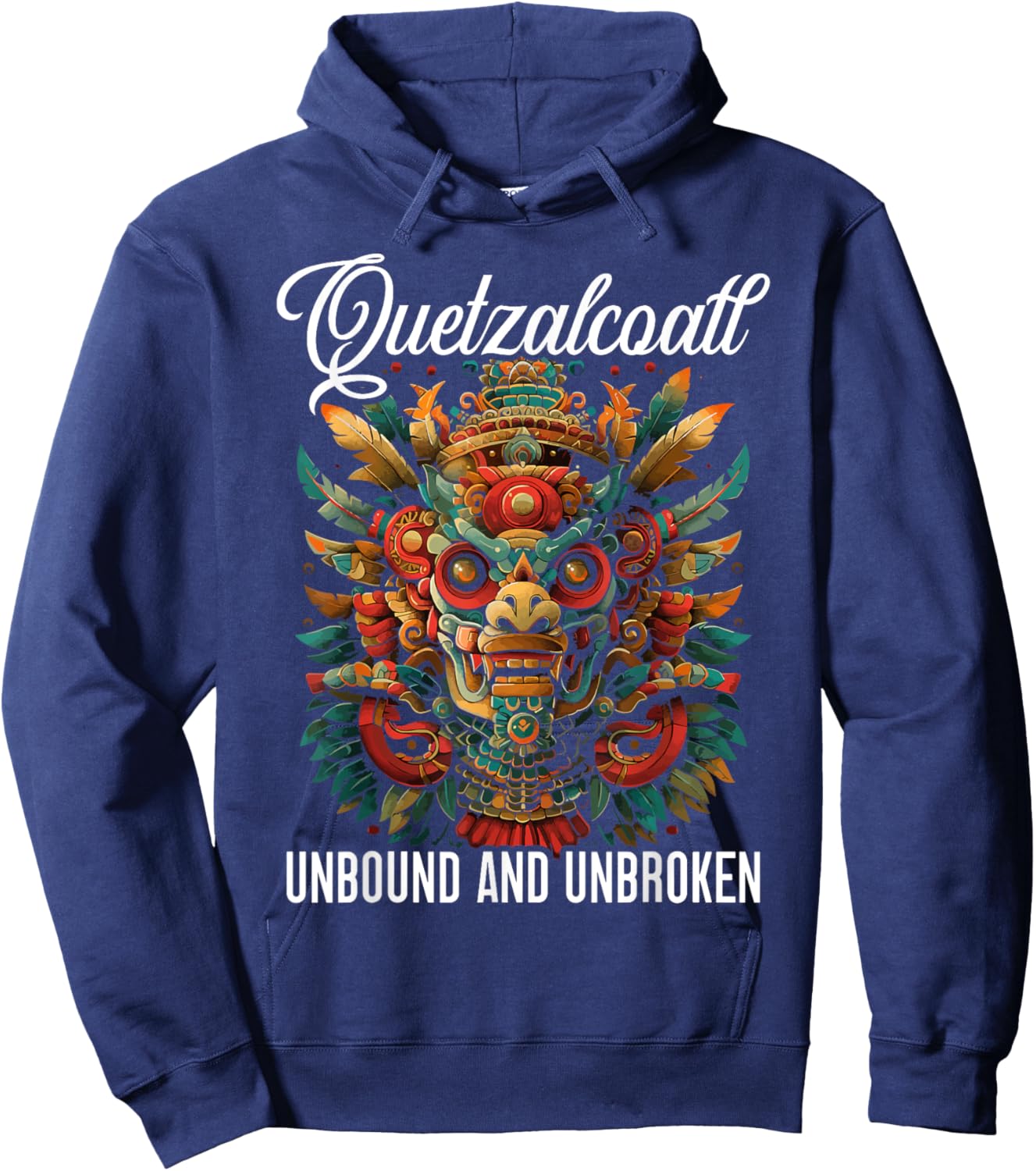 Aztec God Aztec Culture Mayan Indigenous Quetzalcoatl Hoodie - Hoodie | Navy