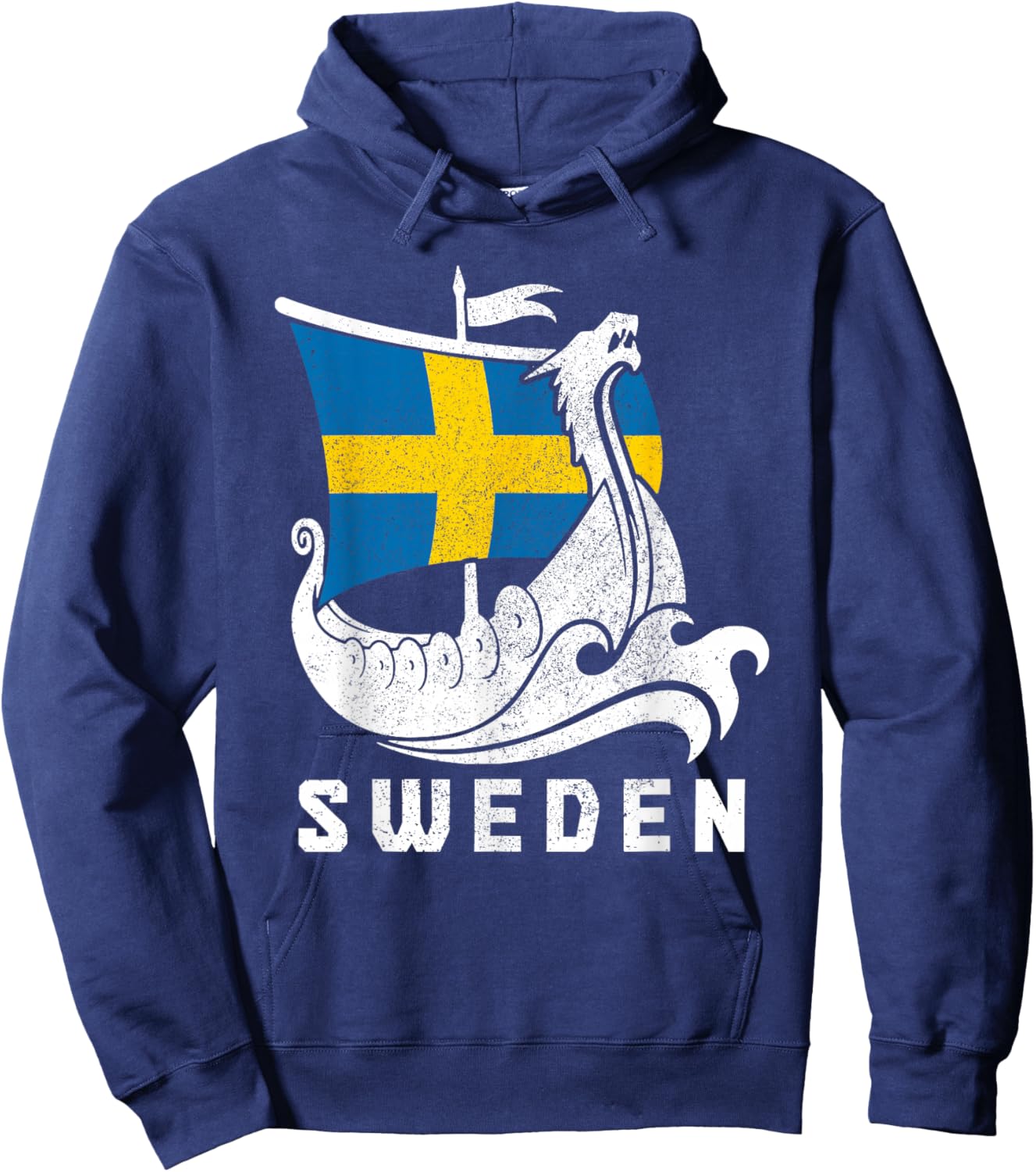 Sweden Viking Sverige Swedish Flag Pride Heritage Hoodie - Hoodie | Navy