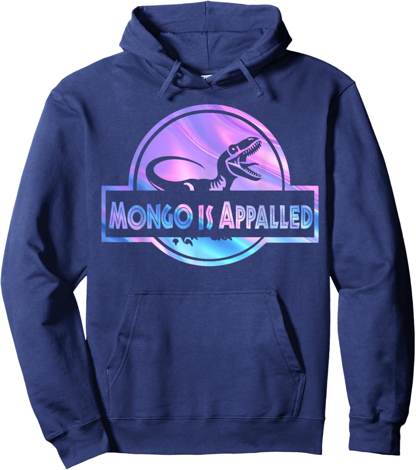 Mongo is Appalled Funny Dinosaur Meme Women Kids Hoodie - Hoodie | Navy