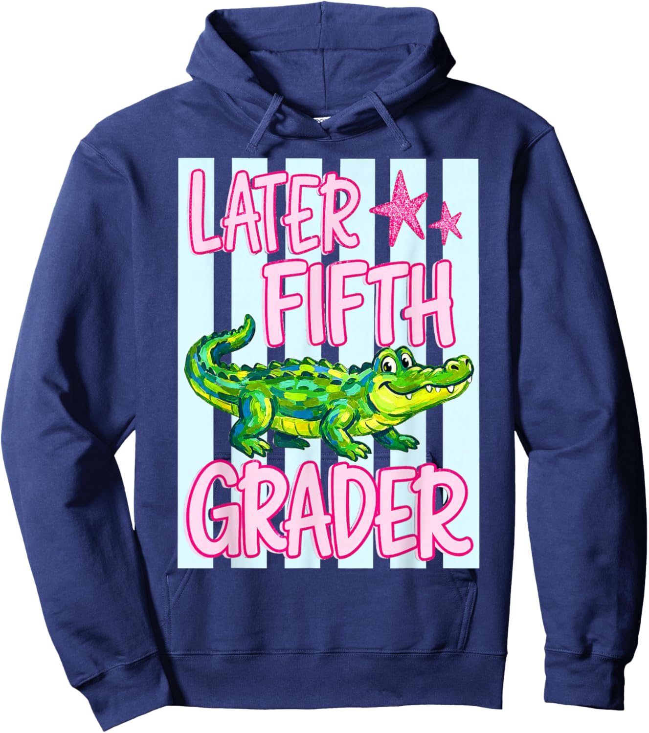 Later Fifth Grader, Last Day of School, See You Later Hoodie - Hoodie | Navy