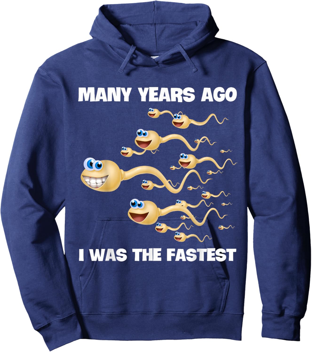 Many Years Ago I Was The Fastest Hoodie - Hoodie | Navy
