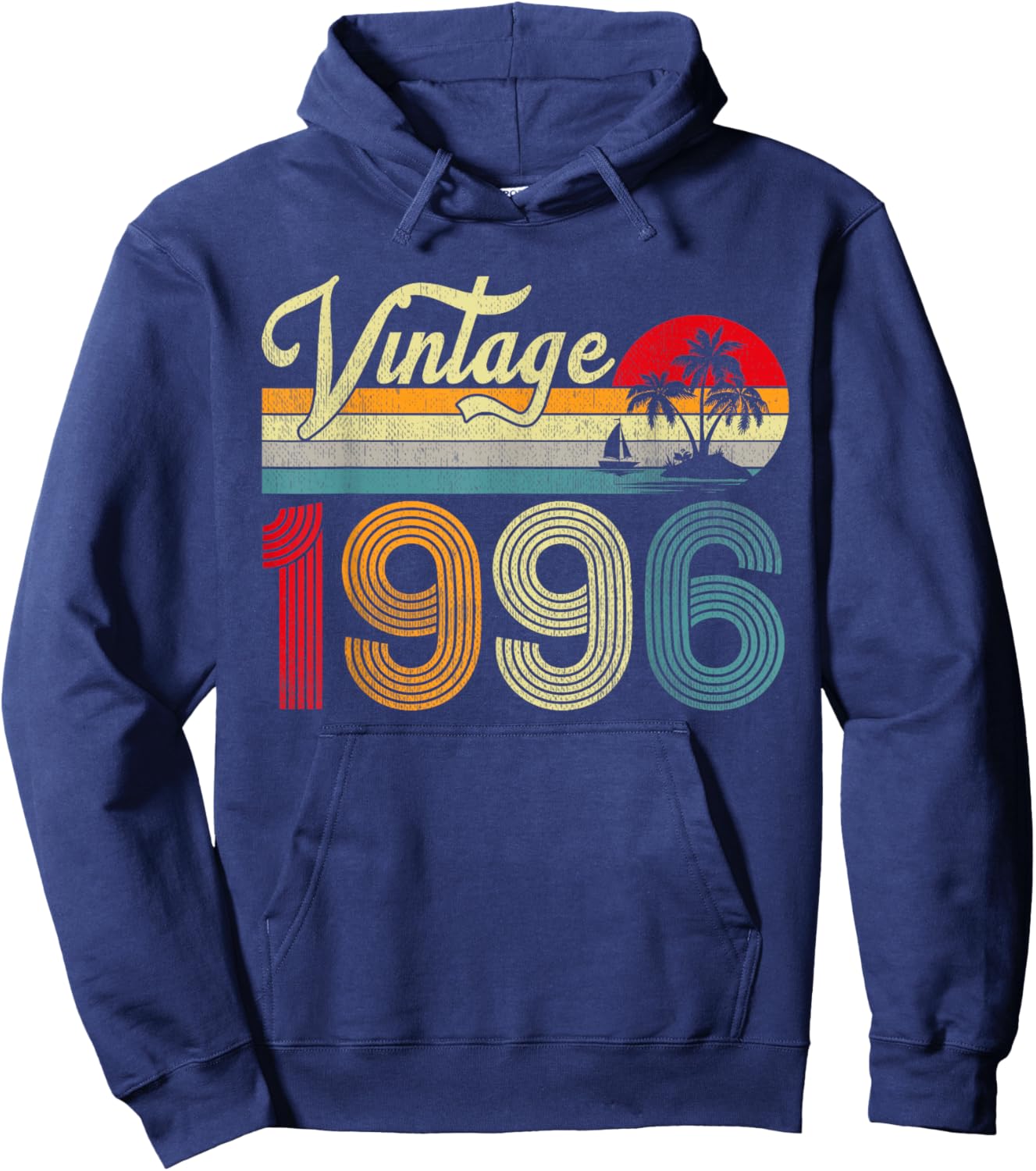 30 Years Old Gifts Vintage 1996 30th Birthday Men Women Hoodie - Hoodie | Navy