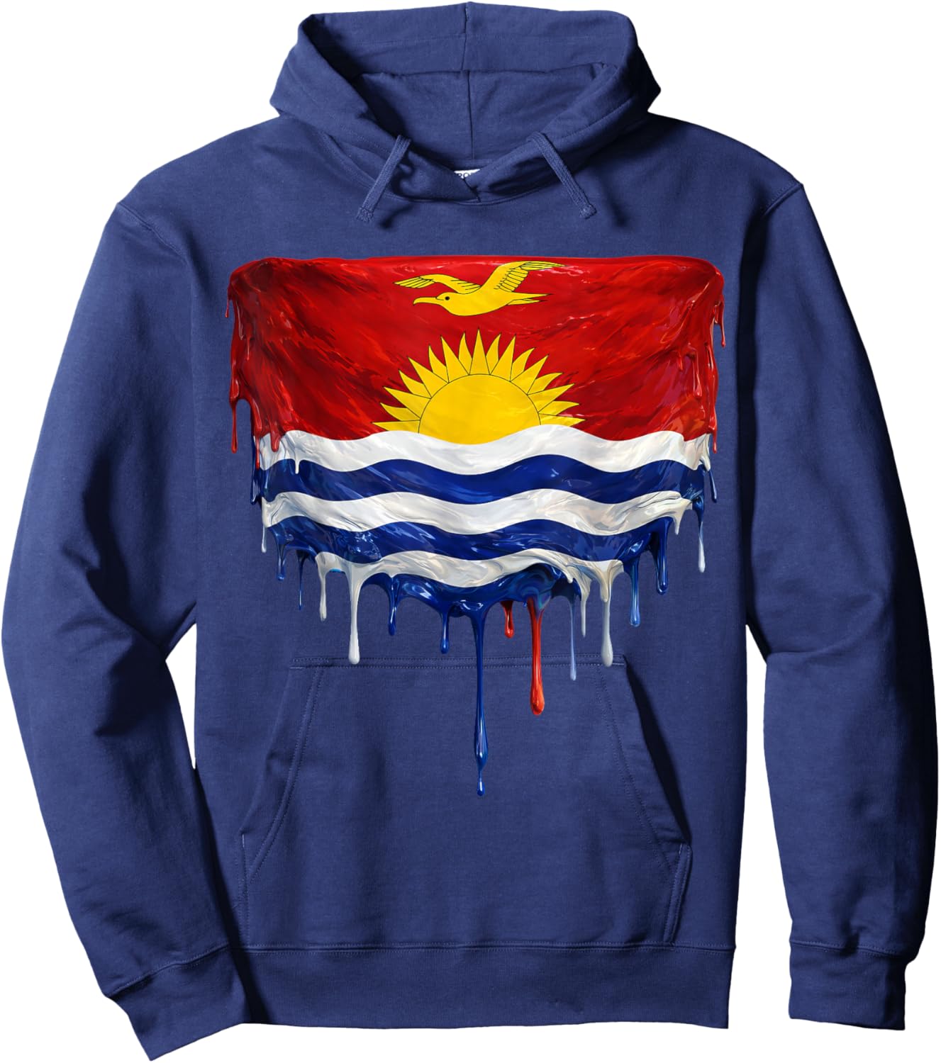 Kiribati Flag Hoodie - Hoodie | Navy