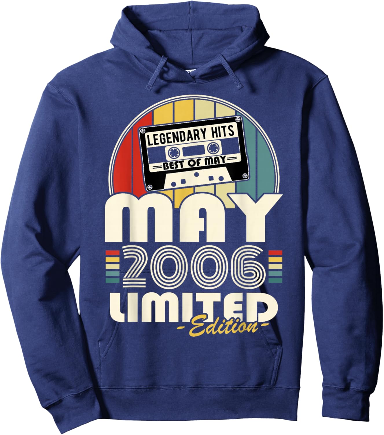 Vintage Anniversaire 20 Ans Née en Mai 2006 Garçons Filles Hoodie - Hoodie | Navy