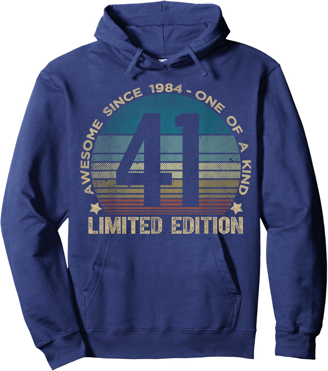 41 Year Old Gifts Vintage 1984 Limited Edition 41st Birthday Hoodie - Hoodie | Navy