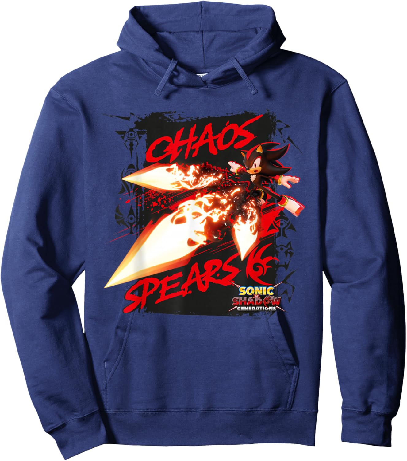Sonic the Hedgehog, Sonic X Shadow Generations Chaos Spears Hoodie - Hoodie | Navy
