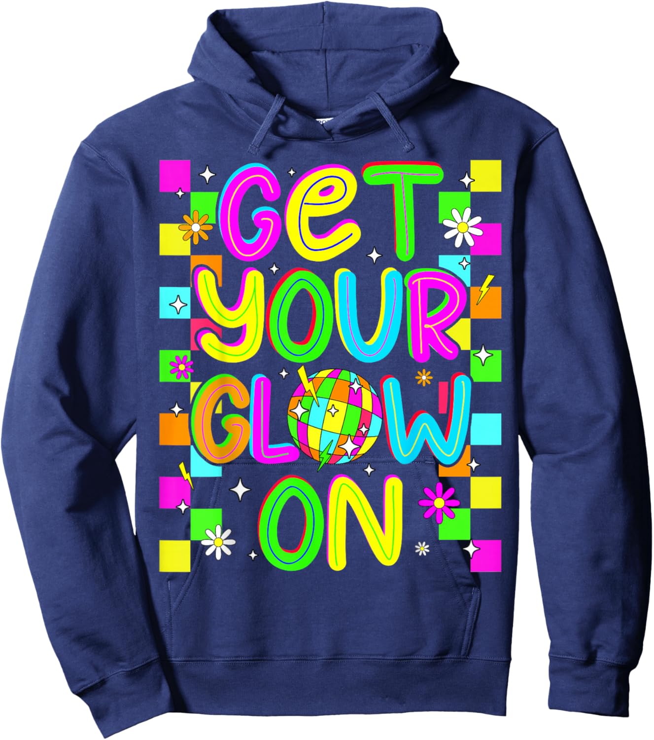 Get Your On in My Glowing Era Group Team Party Squad Hoodie - Hoodie | Navy