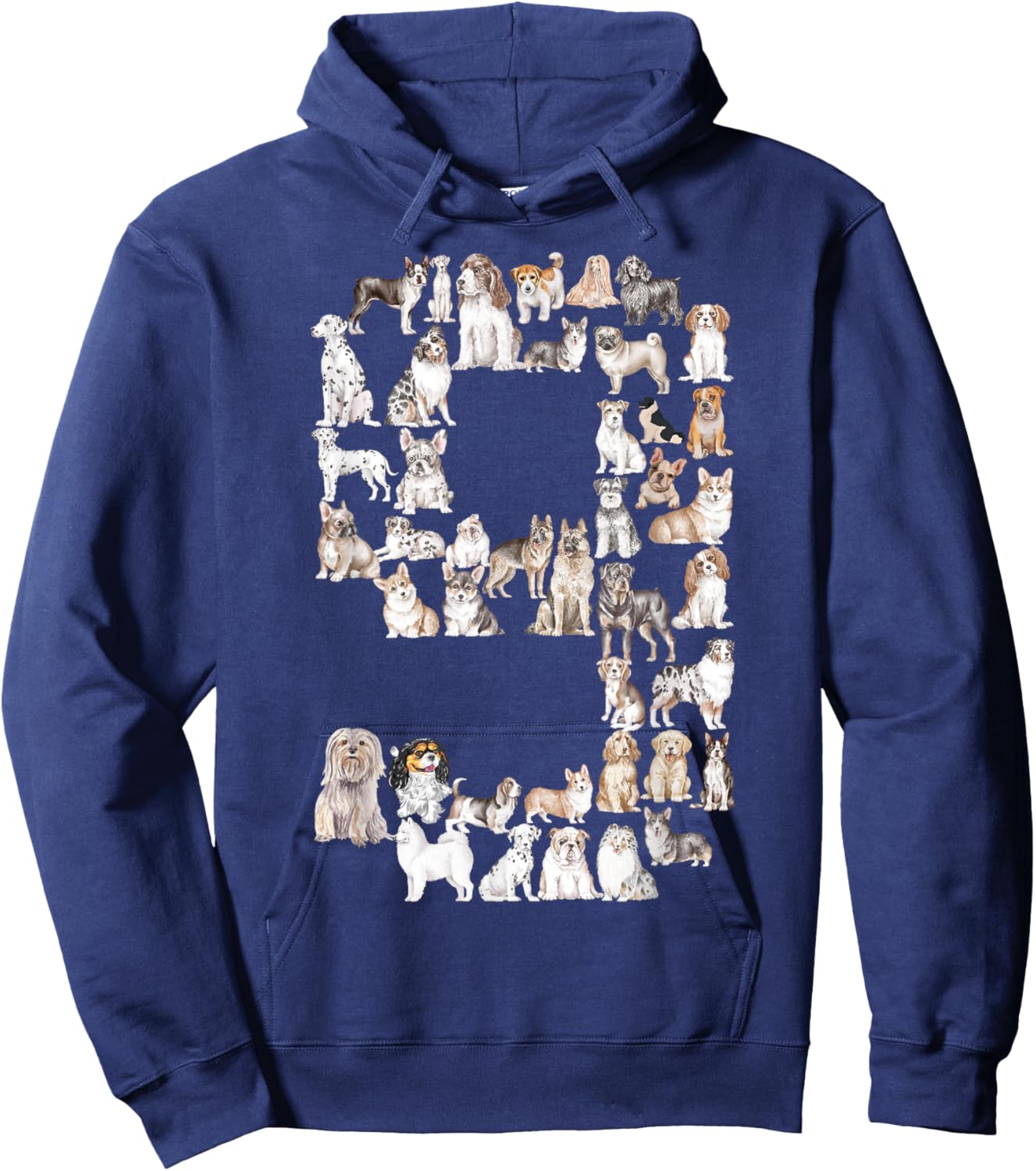 Fun 9th Birthday Boys Kids Girls Dog Lovers 9 Year Old Hoodie - Hoodie | Navy