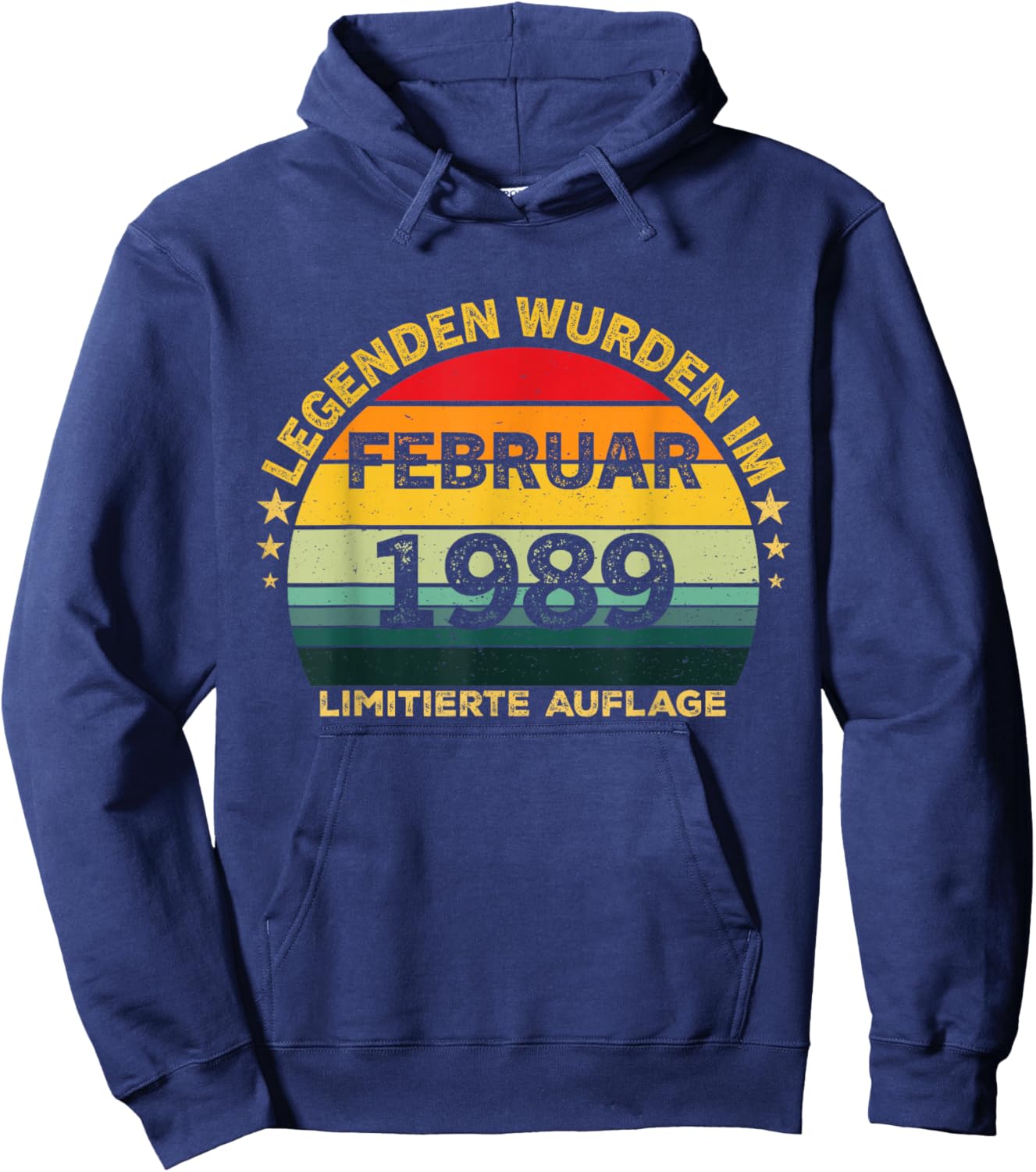37th Birthday Gift Man Legends Are In February 1989 Hoodie - Hoodie | Navy