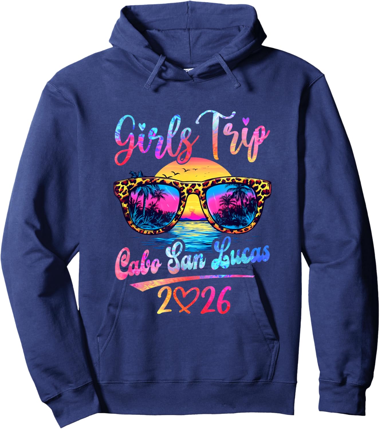 Girls Trip Cabo San Lucas 2026 Matching Summer Vacation Hoodie - Hoodie | Navy